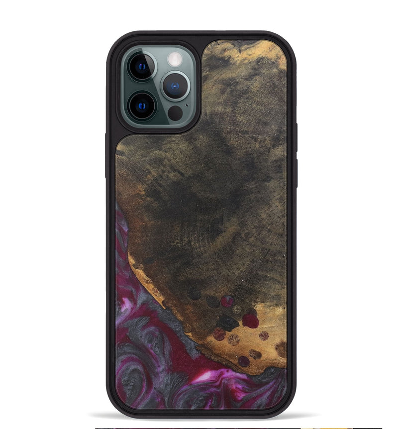 iPhone 12 Pro Max Wood Phone Case - Kaden (Purple, 735207)