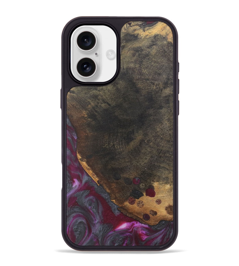 iPhone 16 Plus Wood Phone Case - Kaden (Purple, 735207)