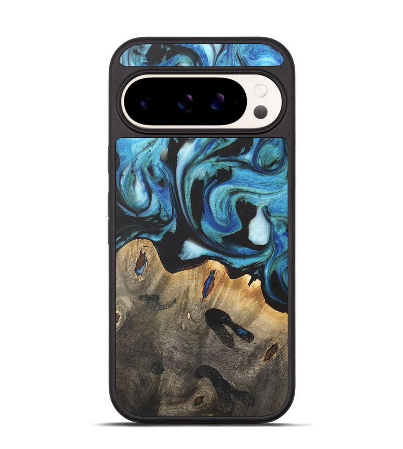 Pixel 9 Pro Wood Phone Case - Joey (Blue, 735212)