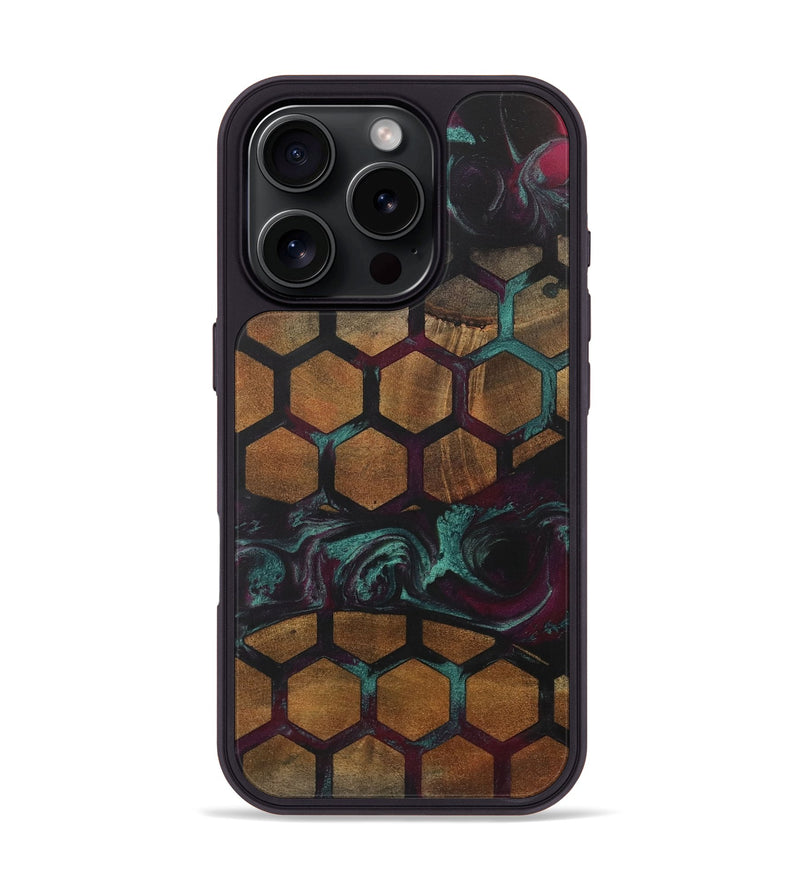 iPhone 16 Pro Wood Phone Case - Marjory (Pattern, 735456)