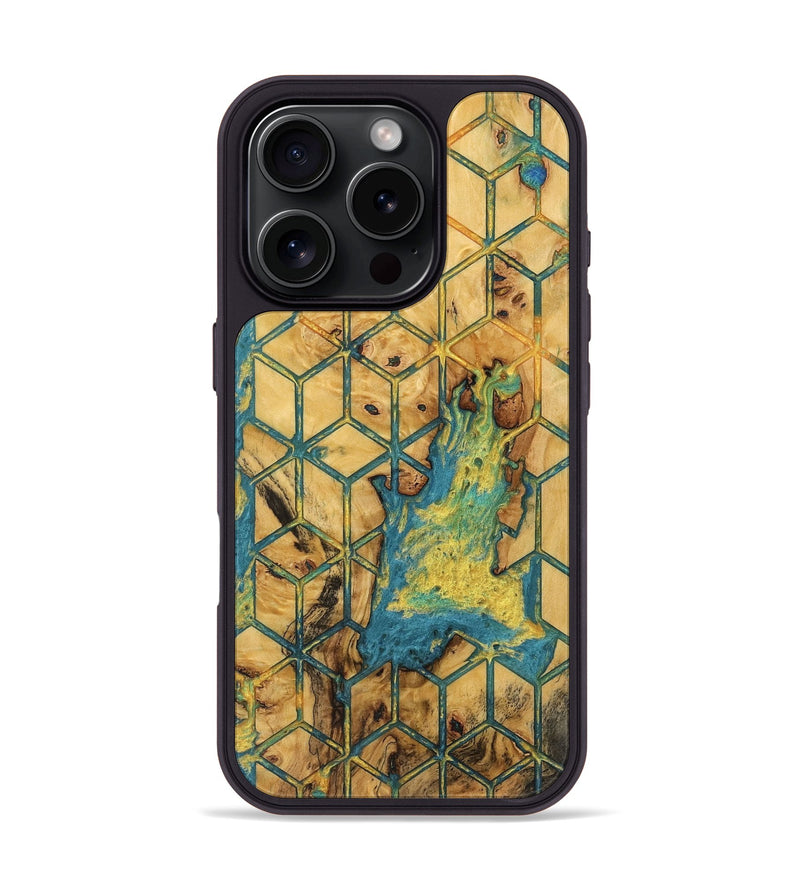 iPhone 16 Pro Wood Phone Case - Subra (Pattern, 735496)