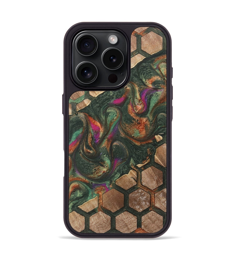 iPhone 16 Pro Wood Phone Case - Supriya (Pattern, 735497)