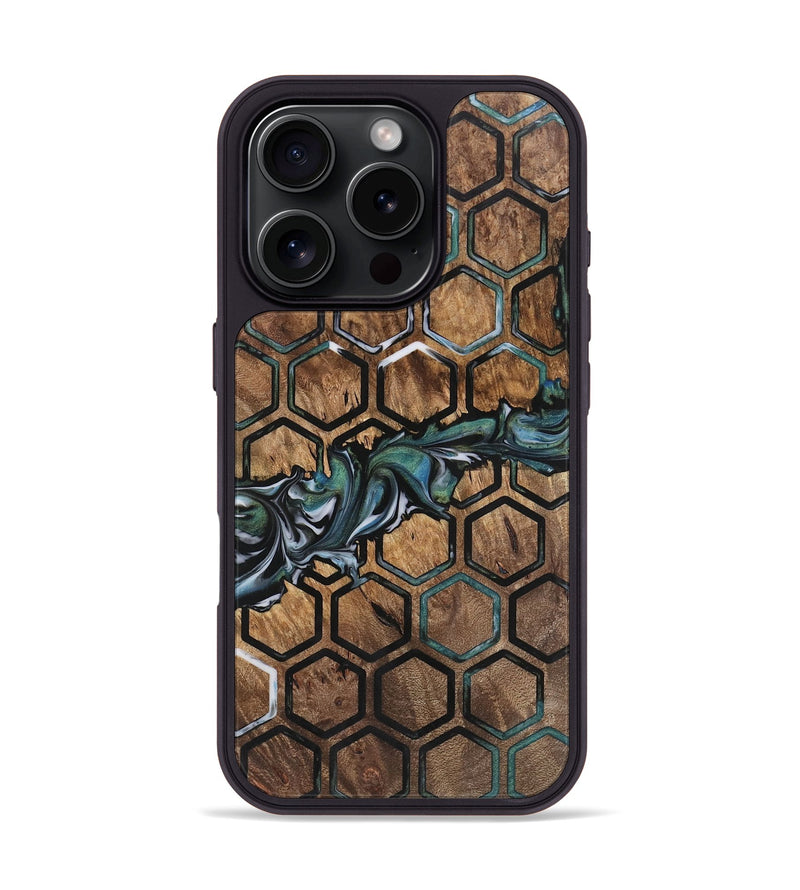 iPhone 16 Pro Wood Phone Case - Tida (Pattern, 735532)