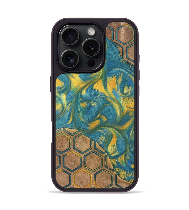 iPhone 16 Pro Wood Phone Case - Corinne (Pattern, 735537)