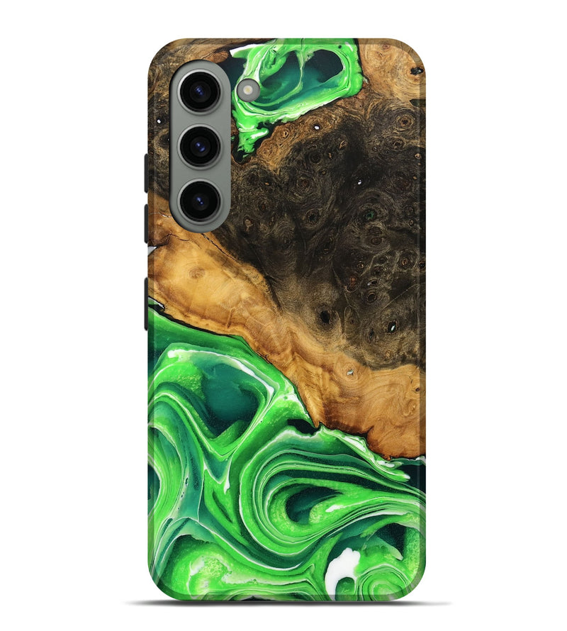 Galaxy S23 Plus Wood Live Edge Phone Case - Amparo (Green, 735553)