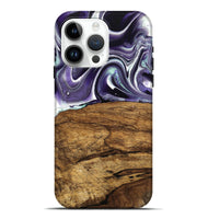 iPhone 15 Pro Max Wood Live Edge Phone Case - Ewing (Purple, 735621)