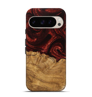 Pixel 9 Wood Live Edge Phone Case - Jimmy (Red, 735623)