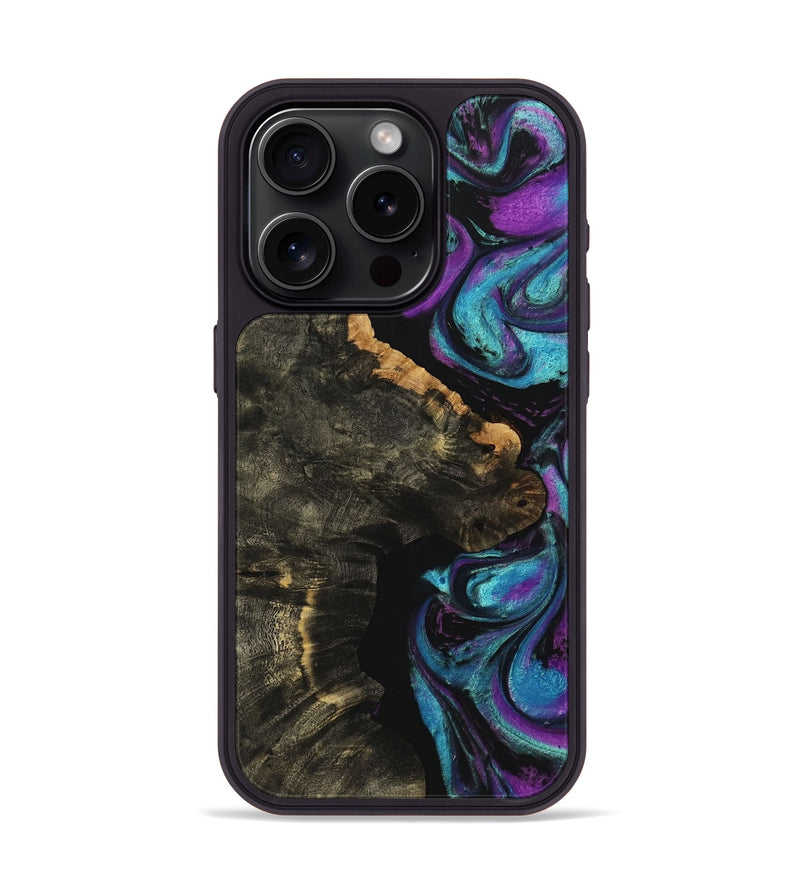 iPhone 15 Pro Wood Phone Case - Katlyn (Purple, 735640)