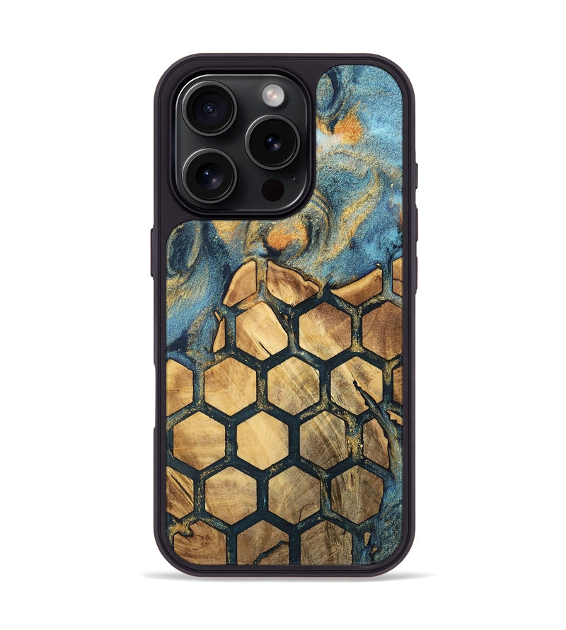 iPhone 16 Pro Wood Phone Case - Hazel (Pattern, 735666)