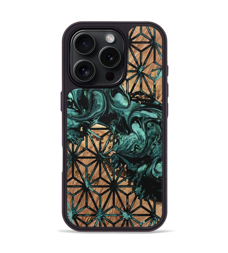 iPhone 16 Pro Wood Phone Case - Ashlynn (Pattern, 735705)