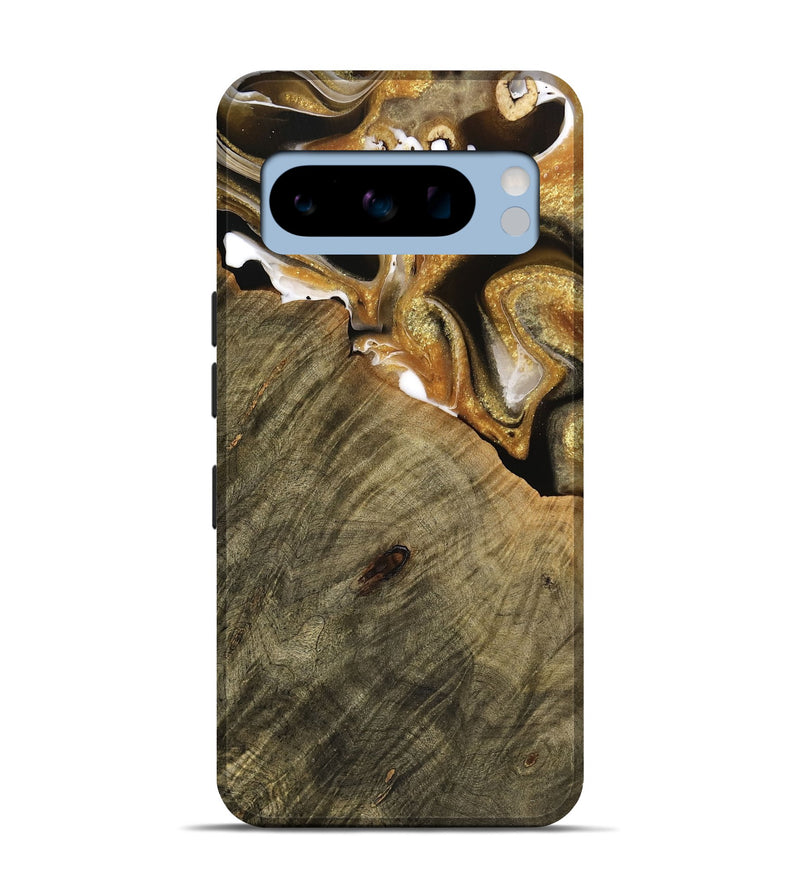 Pixel 8 Pro Wood Live Edge Phone Case - Stacey (Black & White, 736522)