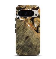 Pixel 9 Wood Live Edge Phone Case - Stacey (Black & White, 736522)