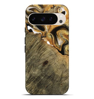 Pixel 9 Pro XL Wood Live Edge Phone Case - Stacey (Black & White, 736522)