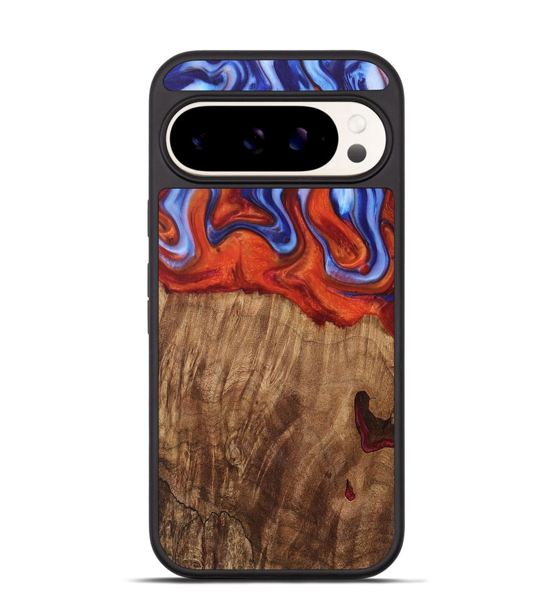 Pixel 9 Wood Phone Case - Marlies (Fire & Ice, 736801)