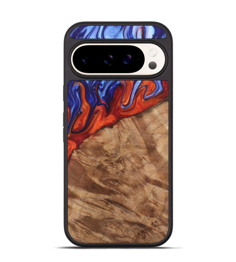 Pixel 9 Wood Phone Case - Metyn (Fire & Ice, 736869)