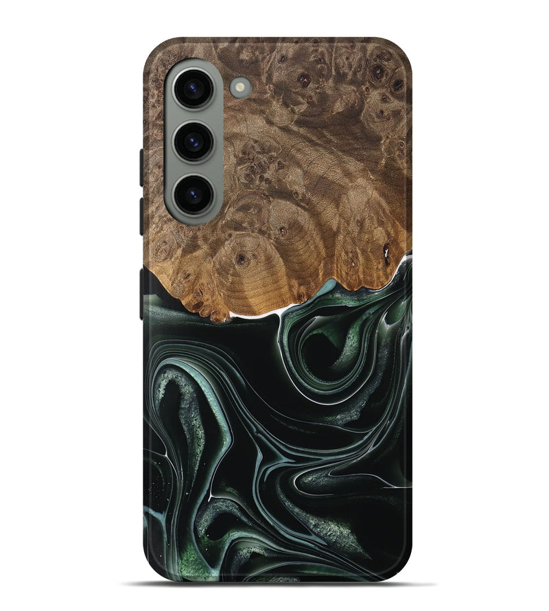 Galaxy S23 Plus Wood Live Edge Phone Case - Tsing (Green, 737359)