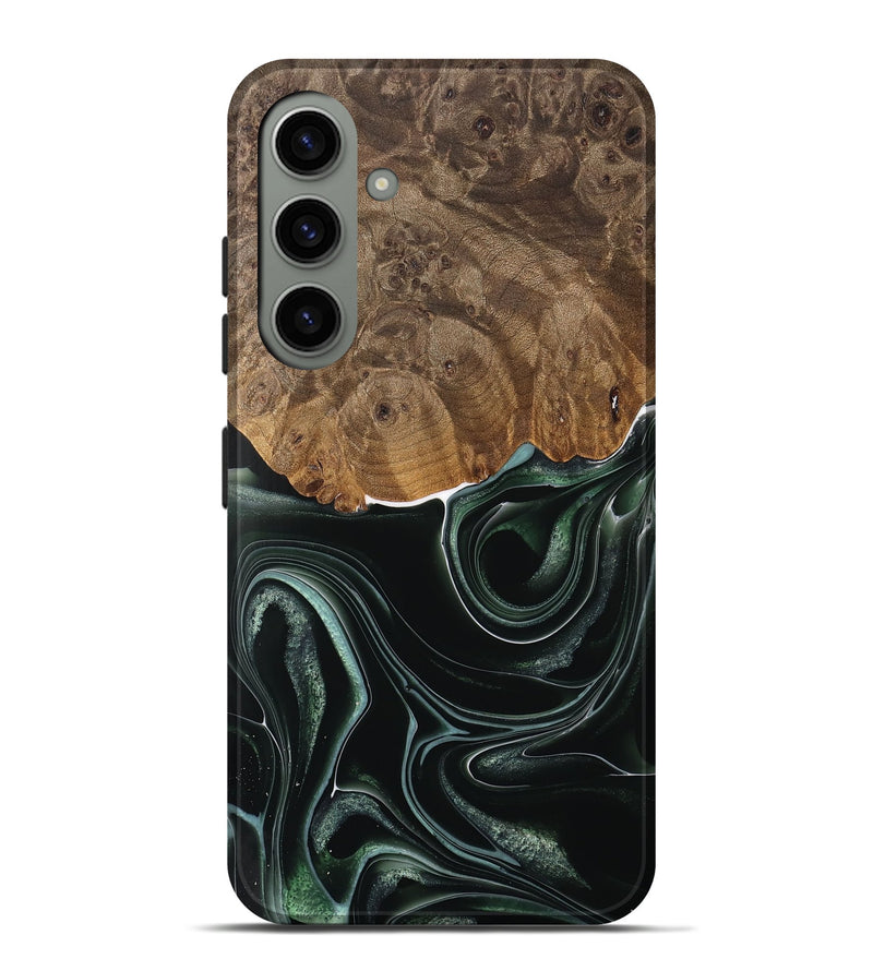 Galaxy S24 Plus Wood Live Edge Phone Case - Tsing (Green, 737359)