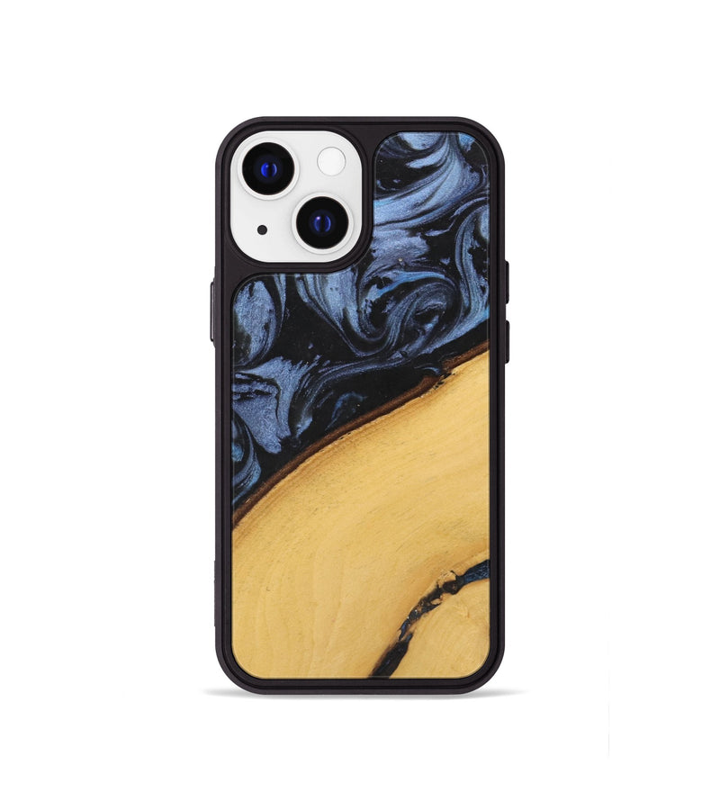 iPhone 13 mini Wood Phone Case - Teena (Blue, 737732)