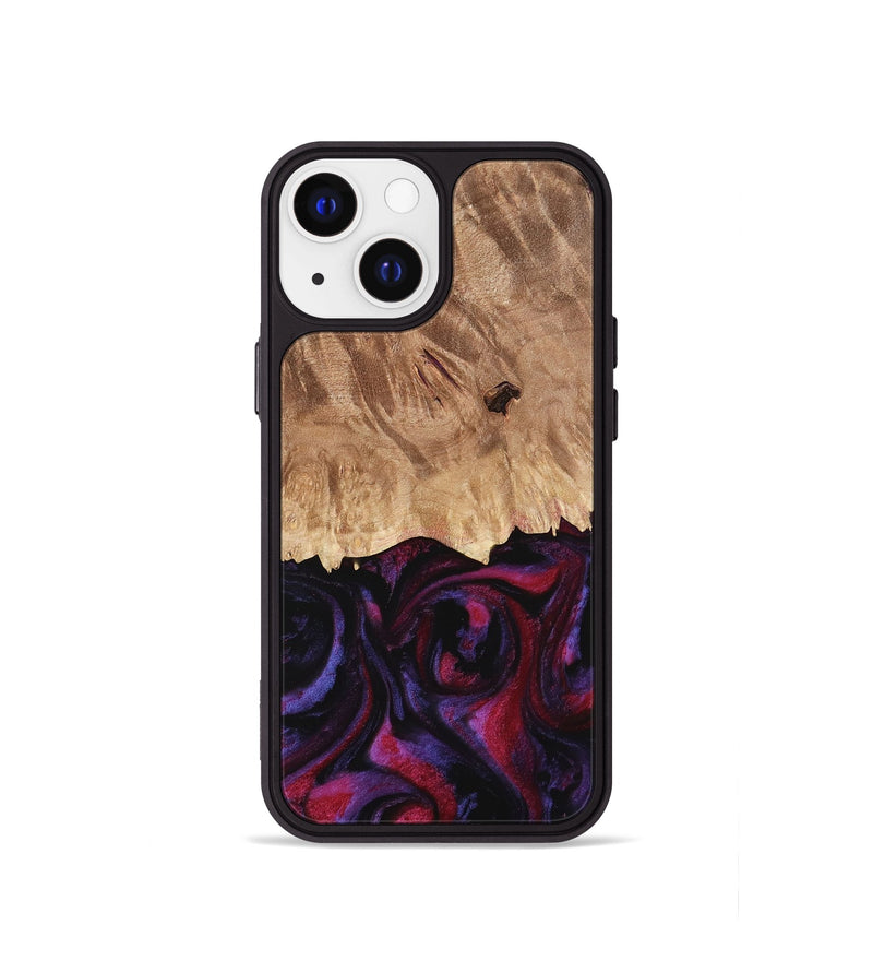 iPhone 13 mini Wood Phone Case - Ofelia (Purple, 737785)