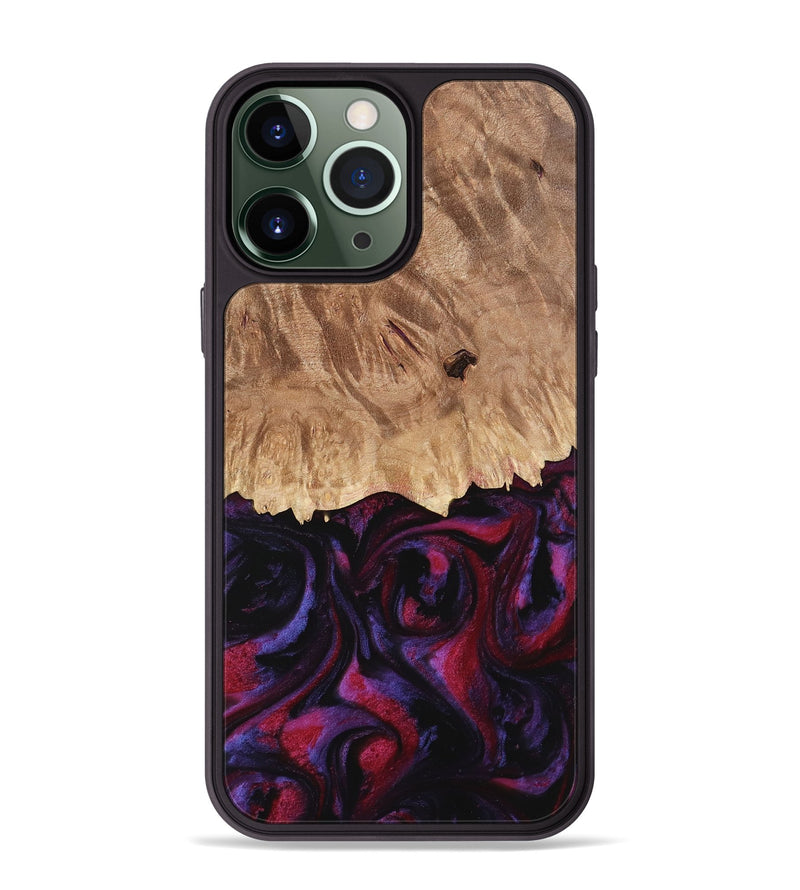 iPhone 13 Pro Max Wood Phone Case - Ofelia (Purple, 737785)