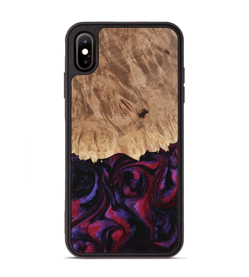 iPhone Xs Max Wood Phone Case - Ofelia (Purple, 737785)