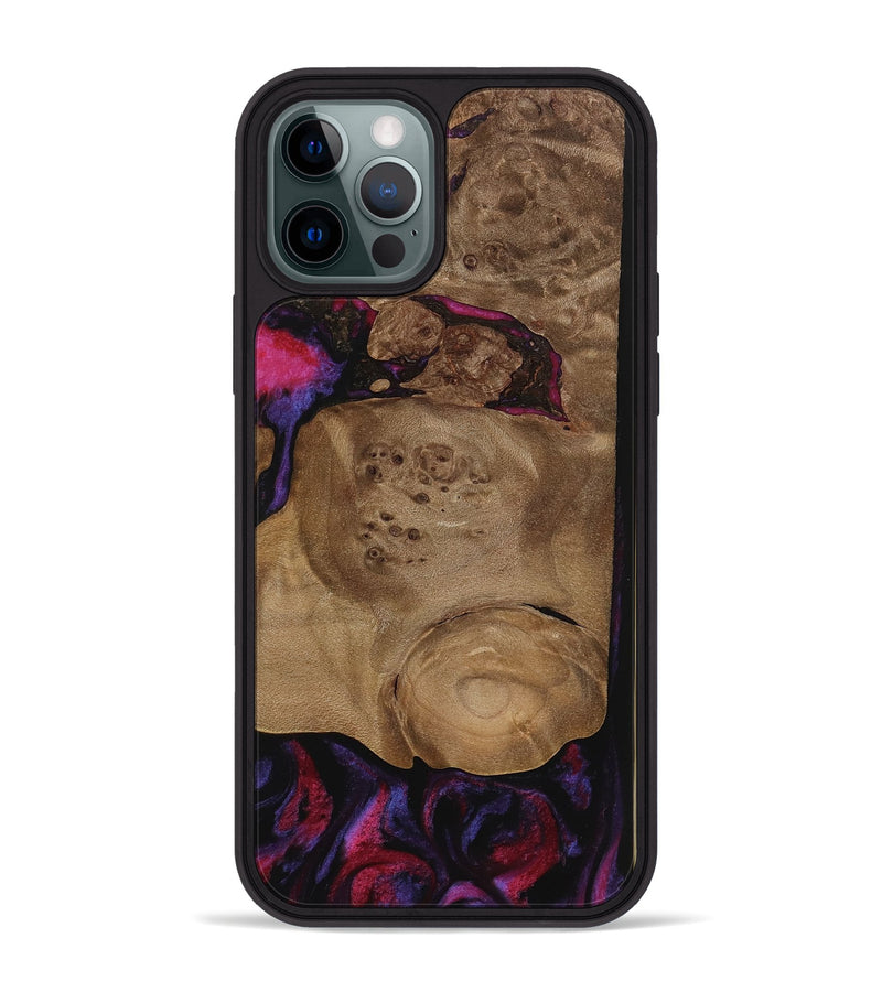 iPhone 12 Pro Max Wood Phone Case - Jerimy (Purple, 737786)