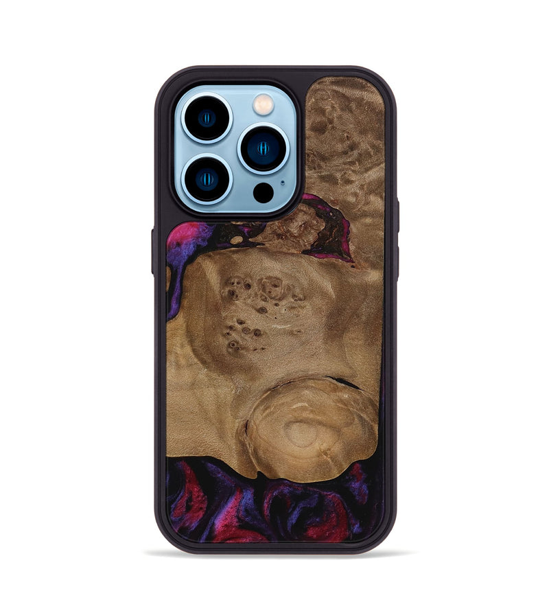 iPhone 14 Pro Wood Phone Case - Jerimy (Purple, 737786)