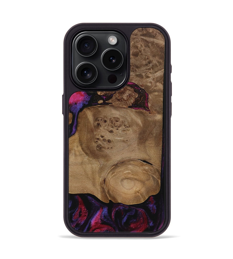 iPhone 15 Pro Wood Phone Case - Jerimy (Purple, 737786)