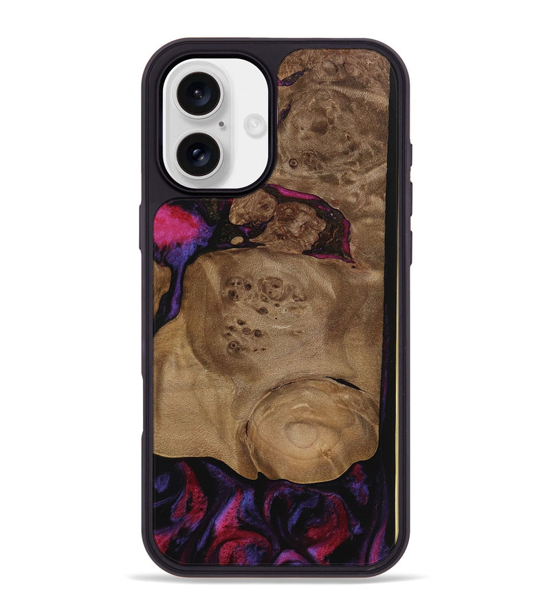 iPhone 16 Plus Wood Phone Case - Jerimy (Purple, 737786)