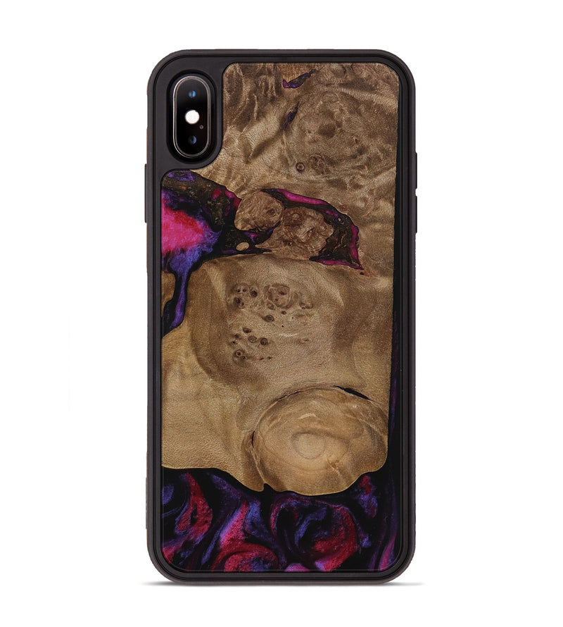 iPhone Xs Max Wood Phone Case - Jerimy (Purple, 737786)