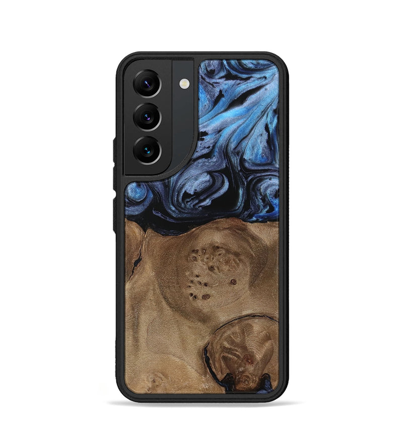 Galaxy S22 Wood Phone Case - Bette (Blue, 737808)