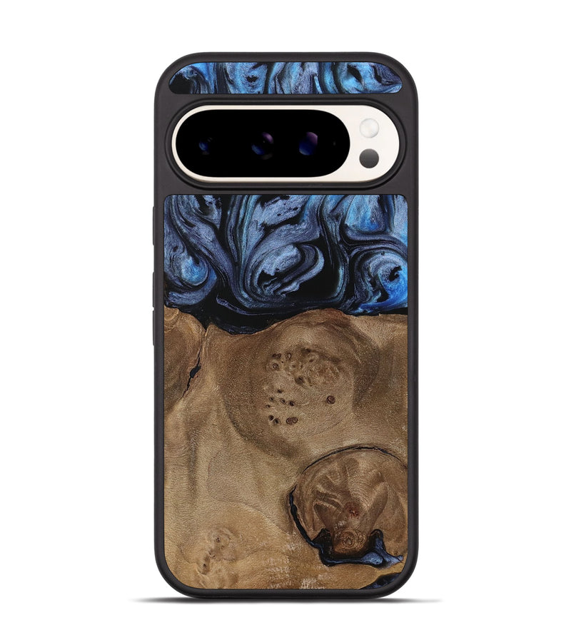 Pixel 9 Wood Phone Case - Bette (Blue, 737808)