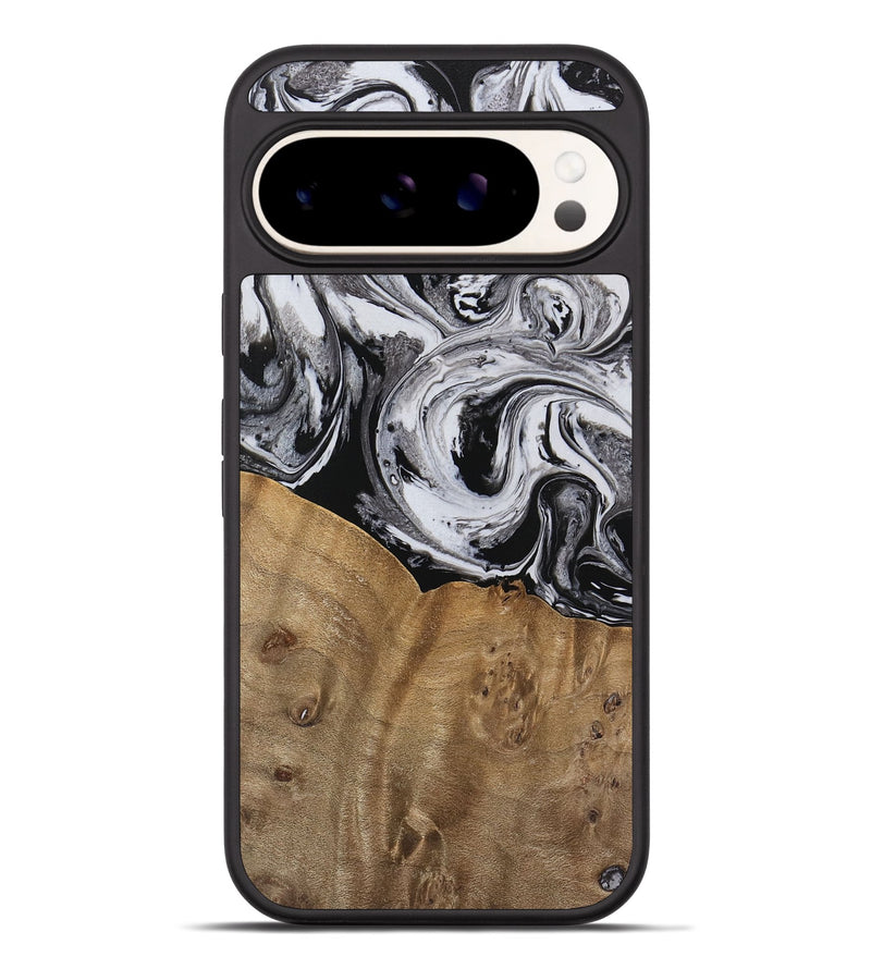 Pixel 9 Pro XL Wood Phone Case - Kylee (Black & White, 737813)