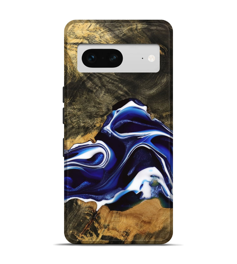 Pixel 7 Wood Live Edge Phone Case - Hartley (Blue, 737935)