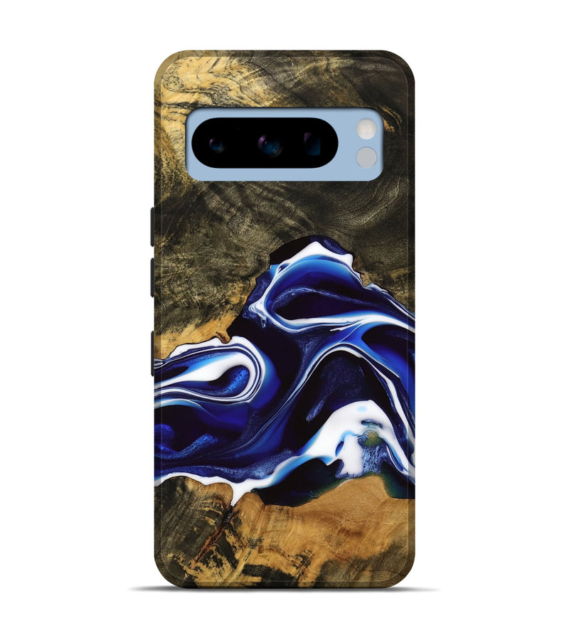 Pixel 8 Pro Wood Live Edge Phone Case - Hartley (Blue, 737935)