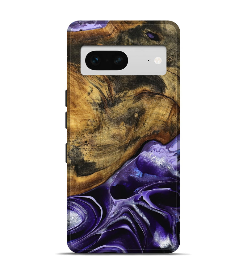 Pixel 7 Wood Live Edge Phone Case - Reyna (Purple, 738047)