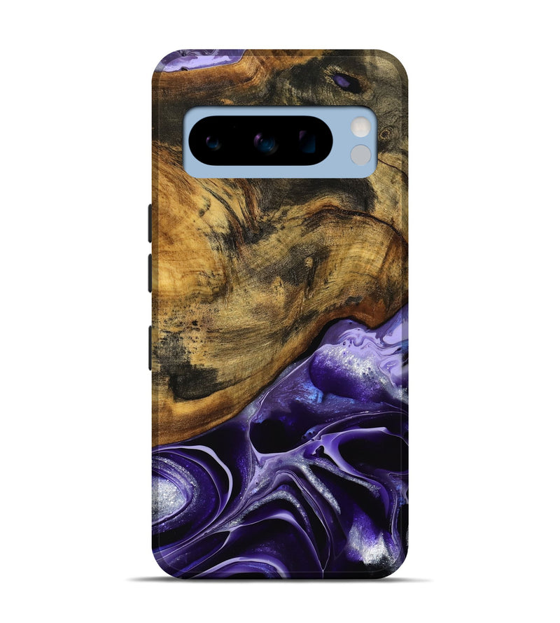 Pixel 8 Pro Wood Live Edge Phone Case - Reyna (Purple, 738047)