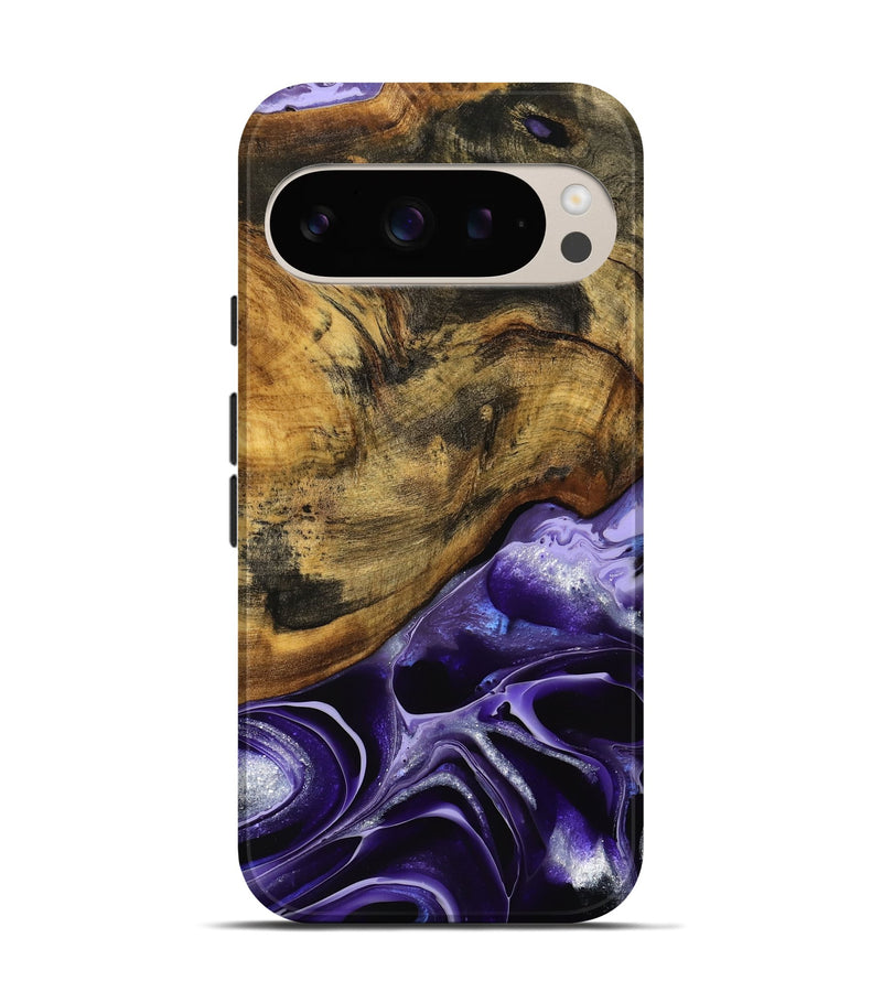 Pixel 9 Wood Live Edge Phone Case - Reyna (Purple, 738047)