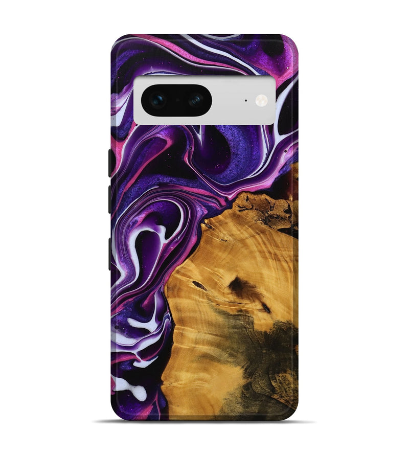 Pixel 7 Wood Live Edge Phone Case - Letitia (Purple, 738048)