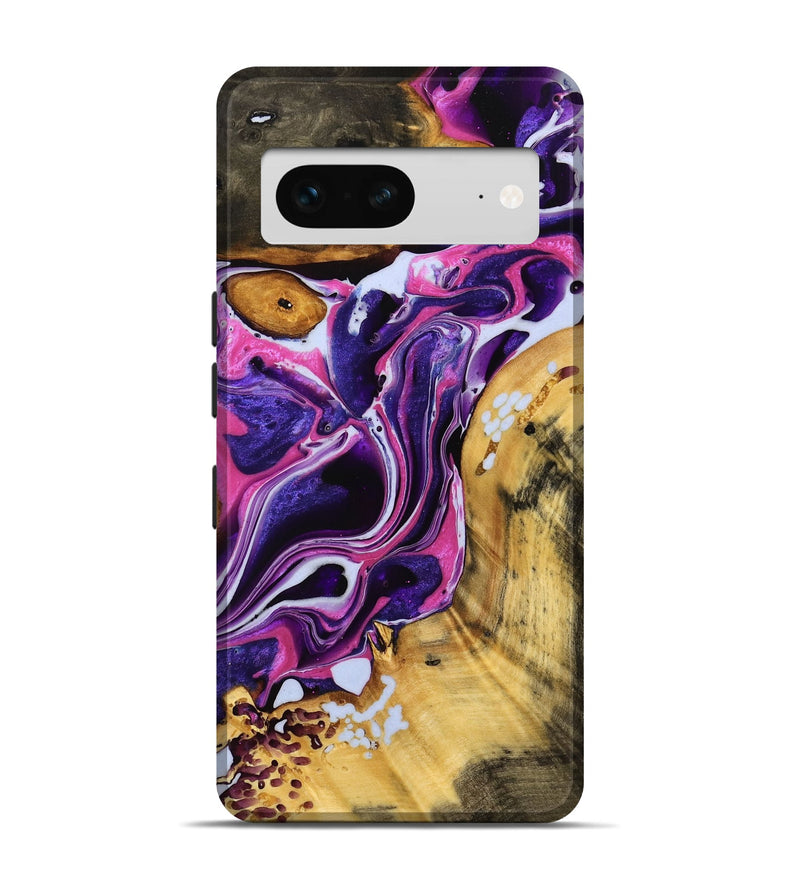 Pixel 7 Wood Live Edge Phone Case - Jiff (Purple, 738049)