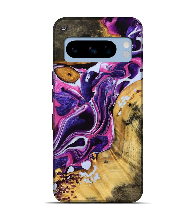 Pixel 8 Pro Wood Live Edge Phone Case - Jiff (Purple, 738049)