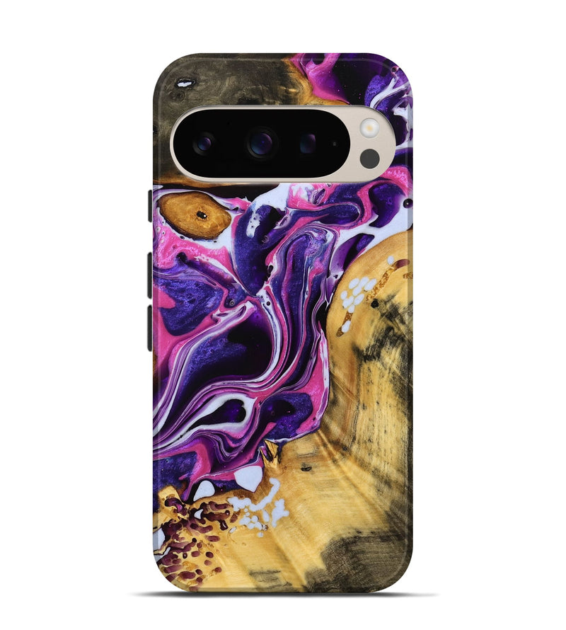 Pixel 9 Wood Live Edge Phone Case - Jiff (Purple, 738049)