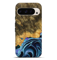 Pixel 9 Pro XL Wood Live Edge Phone Case - Justine (Blue, 738053)