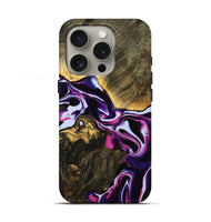 iPhone 16 Pro Wood Live Edge Phone Case - Alev (Purple, 738055)