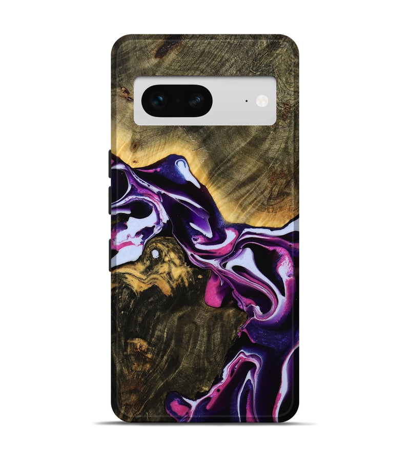 Pixel 7 Wood Live Edge Phone Case - Alev (Purple, 738055)