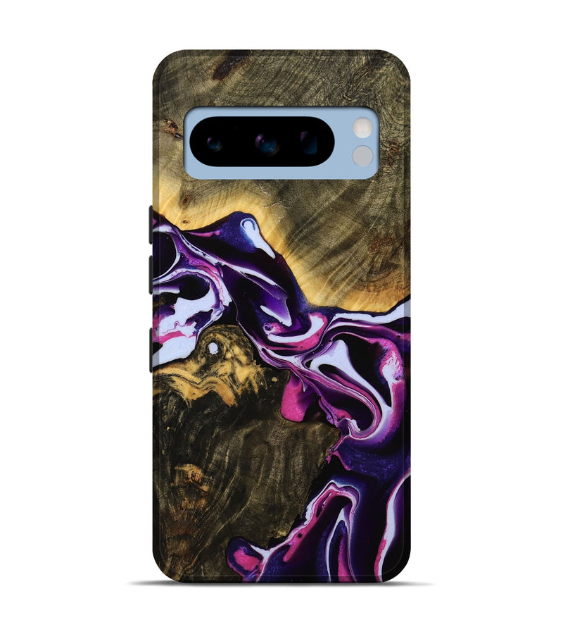 Pixel 8 Pro Wood Live Edge Phone Case - Alev (Purple, 738055)