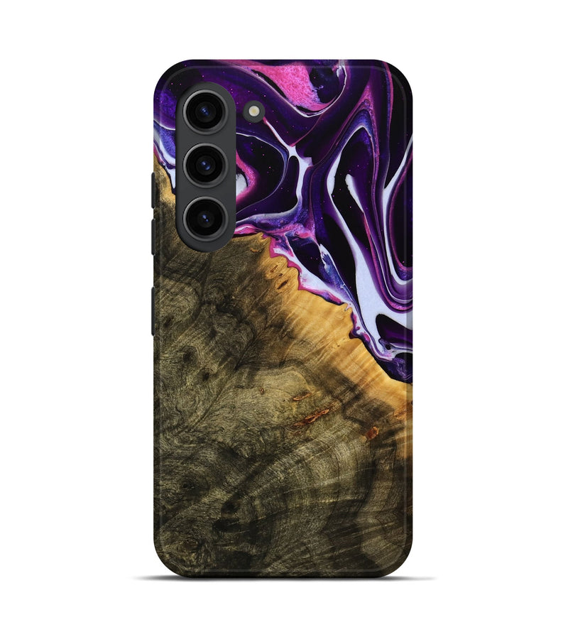 Galaxy S23 Wood Live Edge Phone Case - Malissa (Purple, 738056)