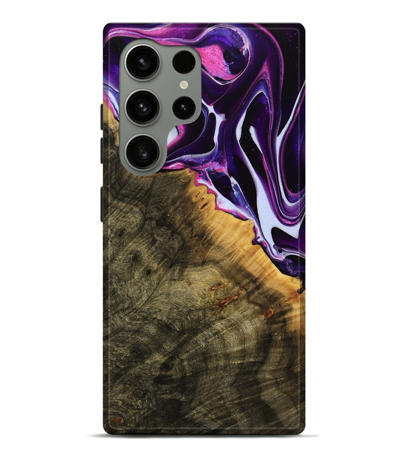 Galaxy S24 Ultra Wood Live Edge Phone Case - Malissa (Purple, 738056)