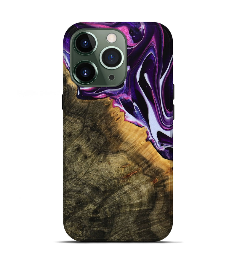 iPhone 13 Pro Wood Live Edge Phone Case - Malissa (Purple, 738056)