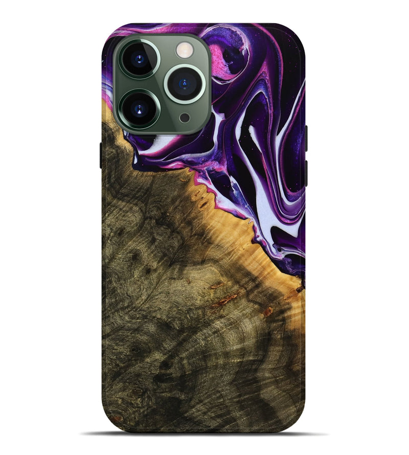 iPhone 13 Pro Max Wood Live Edge Phone Case - Malissa (Purple, 738056)